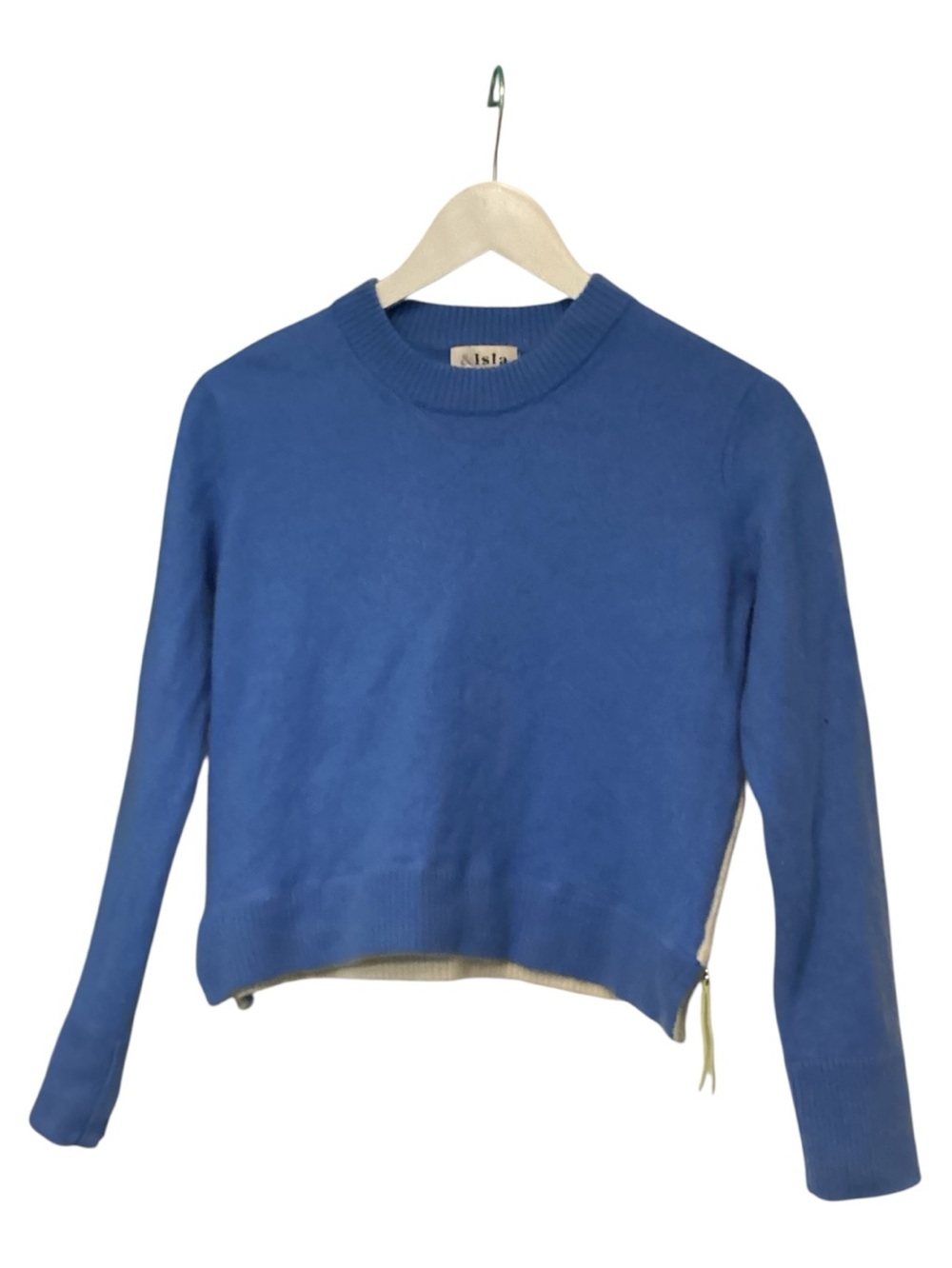 & Isla Amelia Neptune Cashmere Side Zip Sweater - Picture 2 of 5